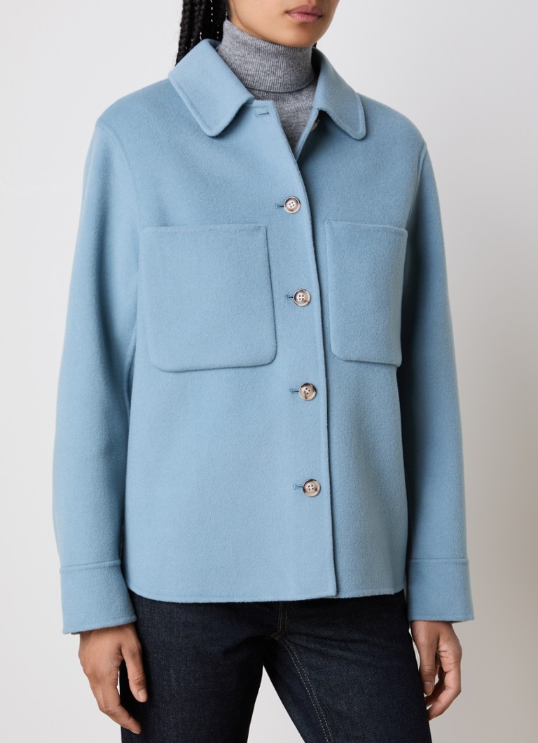 Vlněná košile Woolrich s náprsními kapsami