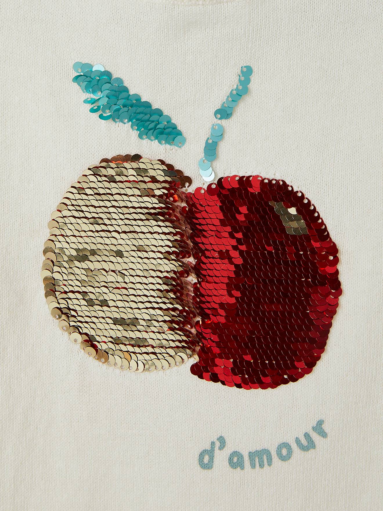 Vertbaudet Mädchen Pullover mit Pailletten - wollweiß