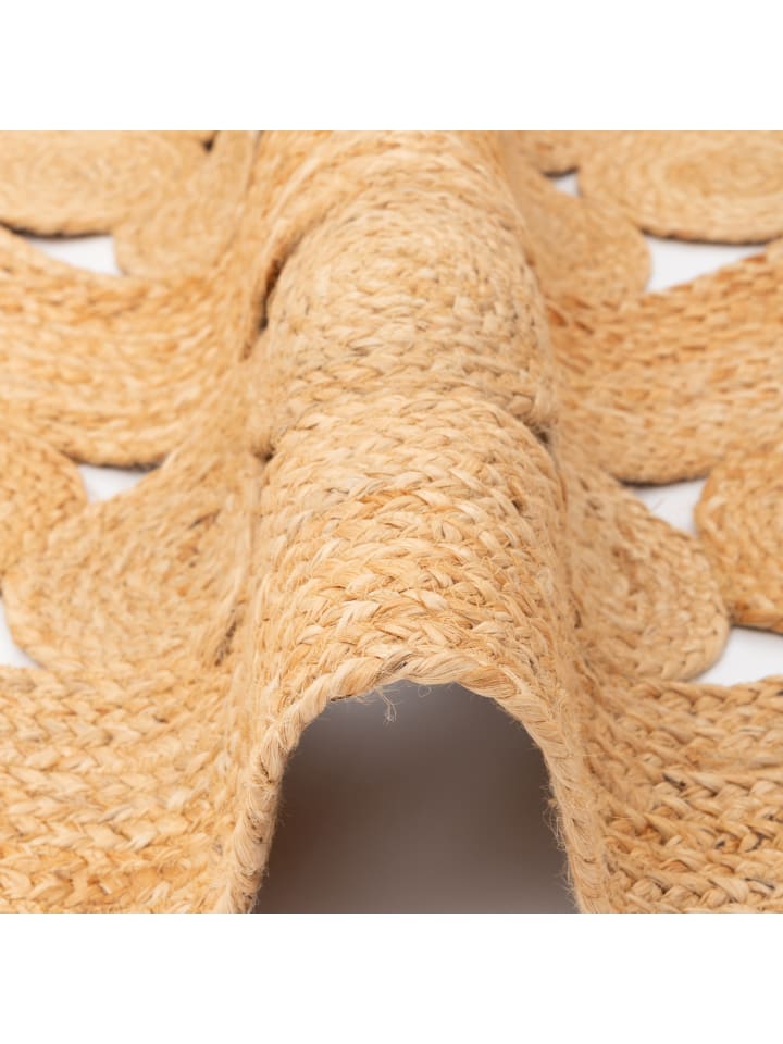 Pergamon Naturfaser Teppich  Jute Salsa Trend Rund in Beige günstig kaufen