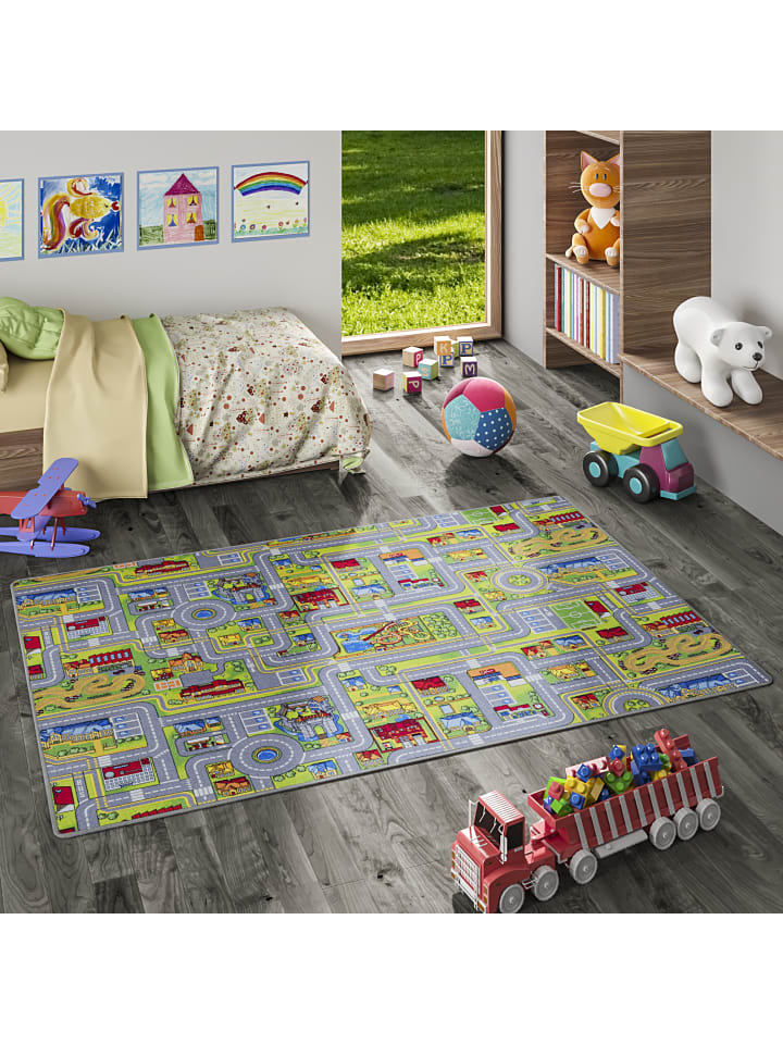 Snapstyle Kinder Spiel Teppich Abenteuerland Bunt in Bunt günstig kaufen