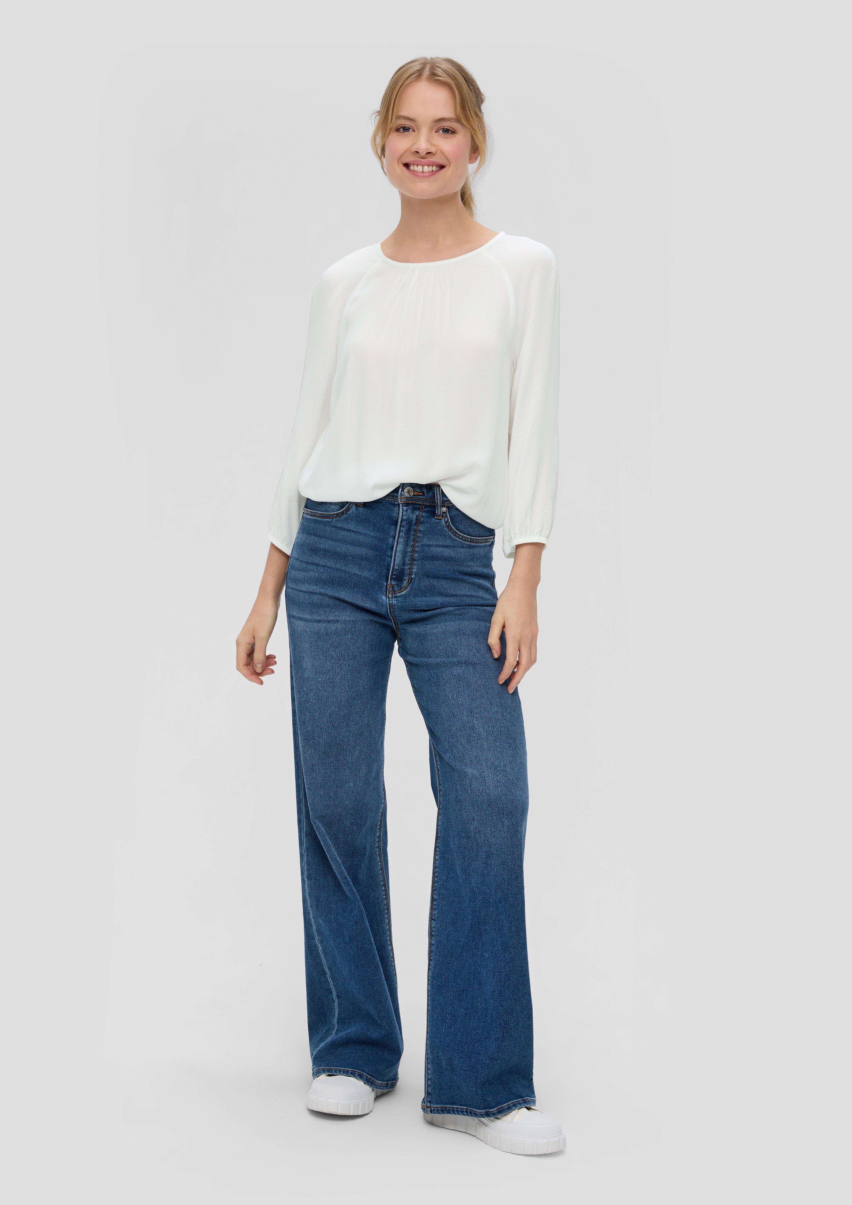 Jacquard-Bluse aus reiner Viskose  2145166-0210