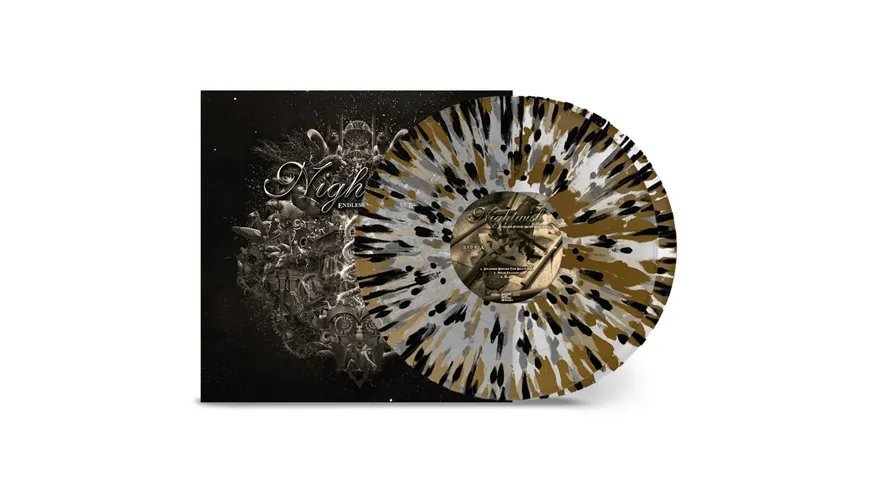 Endless Forms Most Beautiful Clear Gold Black Splatter in Gatefold