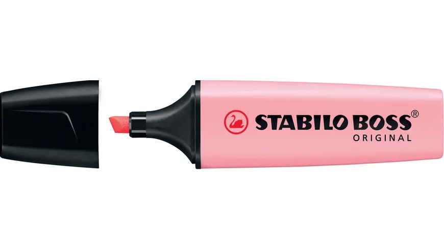 STABILO® Textmarker - STABILO BOSS ORIGINAL Pastel - Einzelstift - rosiges Rouge rose