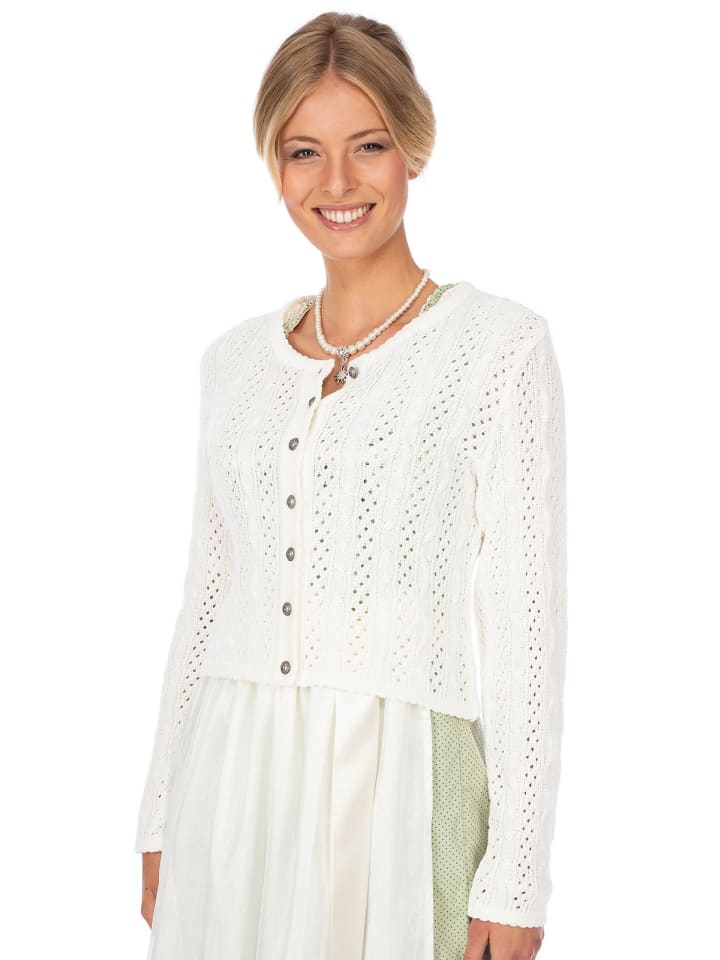 OS-Trachten Strickjacke 457005-0771 in ecru günstig kaufen