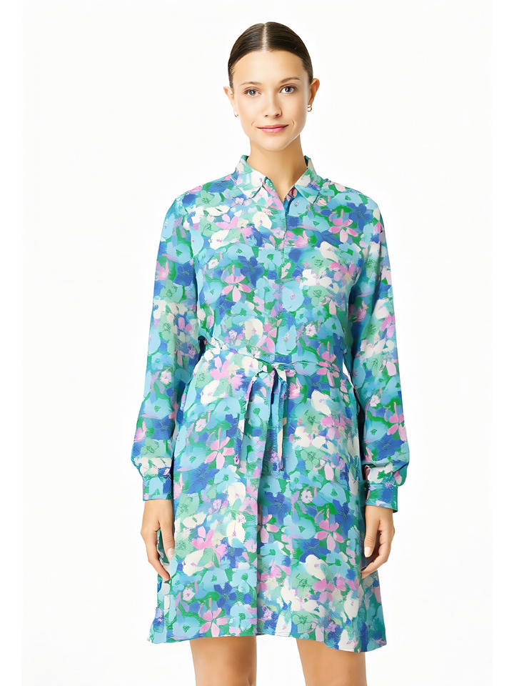 miss goodlife Kleid in Blau/ Grün günstig kaufen