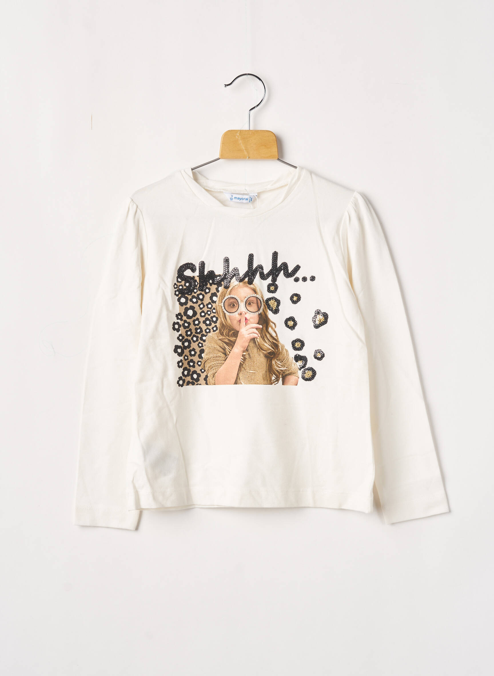 Mayoral Tshirts Fille couleur beige