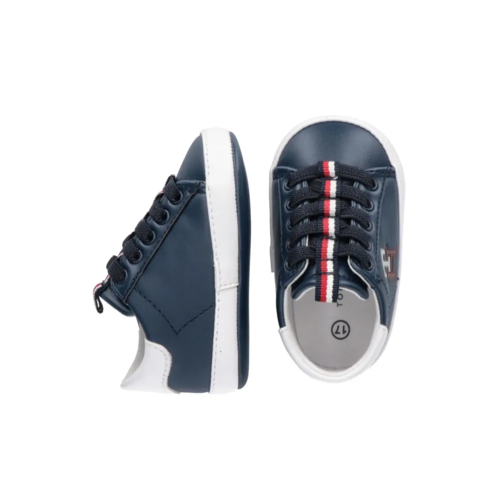 Tommy Hilfiger Krabbelschuh T0B4-32447-1433-007 / blau