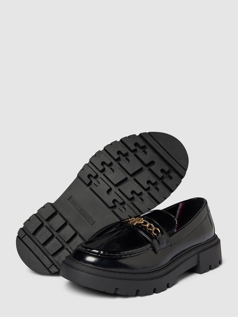 Penny-Loafer mit Schaftbrücke Modell 'HESTER' in schwarz