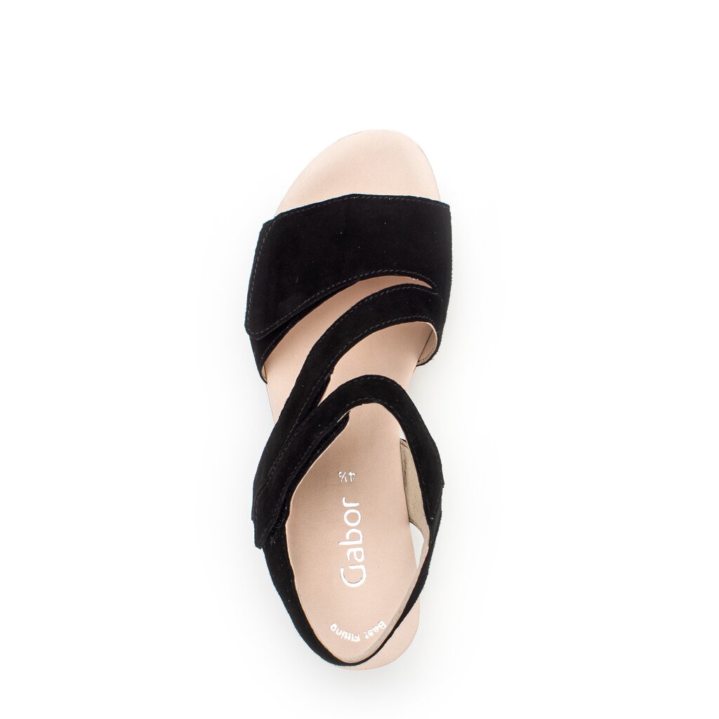 Gabor fashion Keilsandalette schwarz