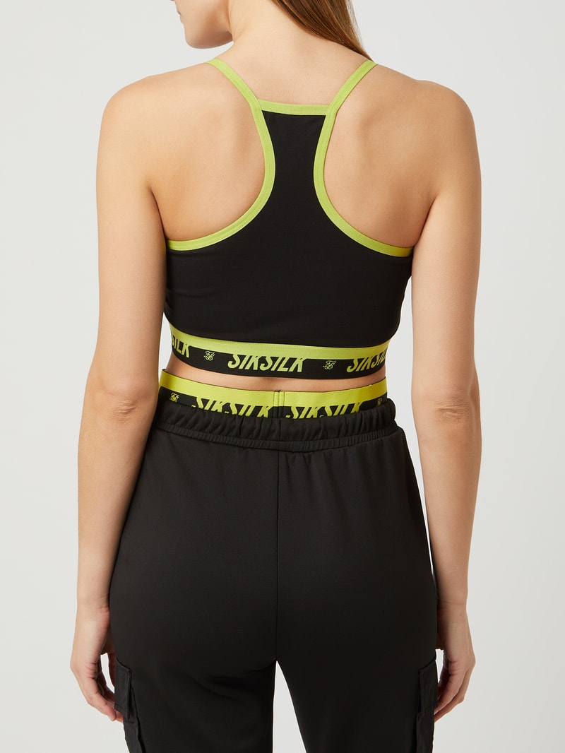 Bustier mit Racerback in schwarz