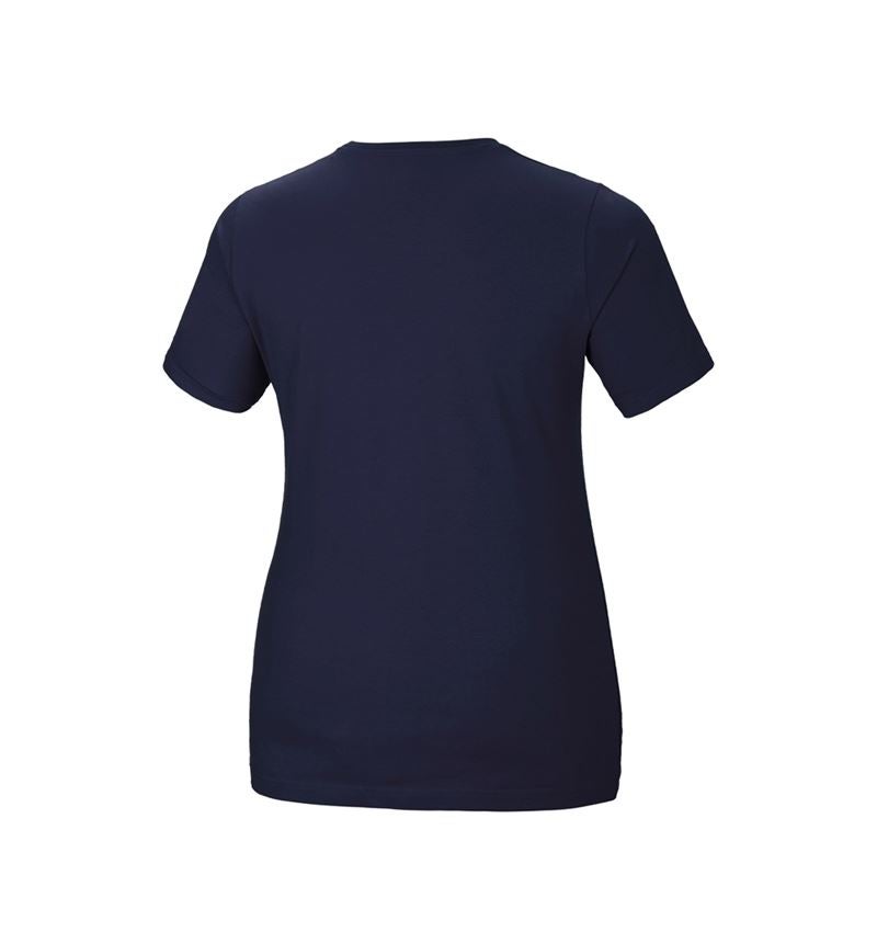 e.s. T-Shirt cotton stretch, Damen, plus fit