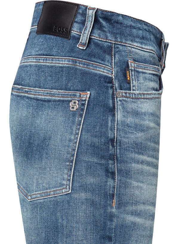 BOSS Orange, Jeans, Slim Fit, Baumwoll-Stretch, hellblau