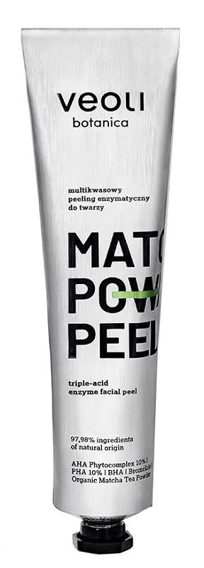 Veoli Botanica Matcha Power Peel daugiarūgštis fermentinis pilingas