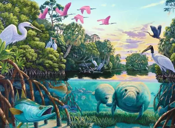 Puzzle 500 Teile - Manatee Moments