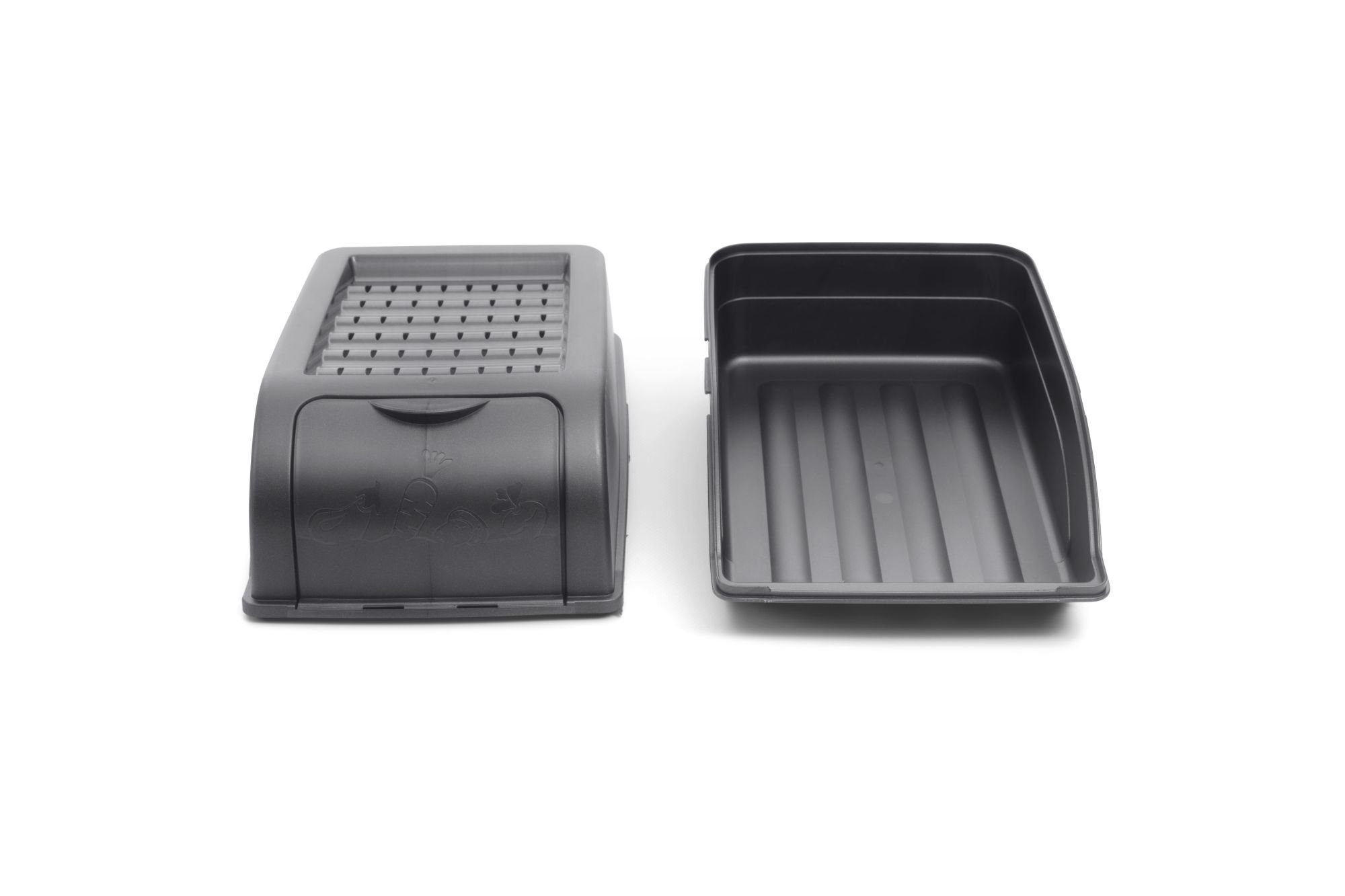 Novaliv Vorratsdose Kartoffelbox, Gemüsebox, Kartoffelkiste, 1x Aufbewahrungsbox 3,5L anthrazit, (Spar-Set, 1-tlg), Hält das Gemüse länger frisch