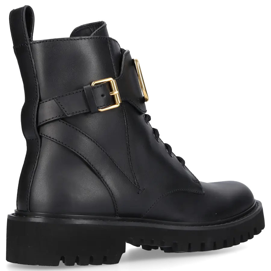 Valentino Garavani - Stiefeletten COMBAT BOOT Kalbsleder - schwarz