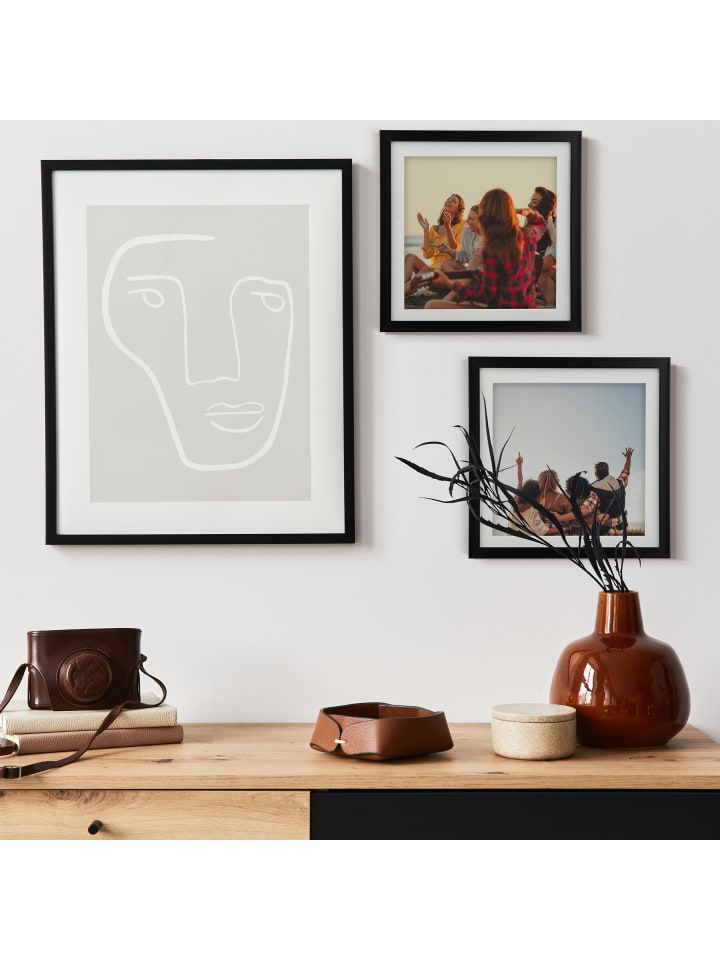 relaxdays 2 x Bilderrahmen in Weiß - 25 x 25 cm günstig kaufen onesize
