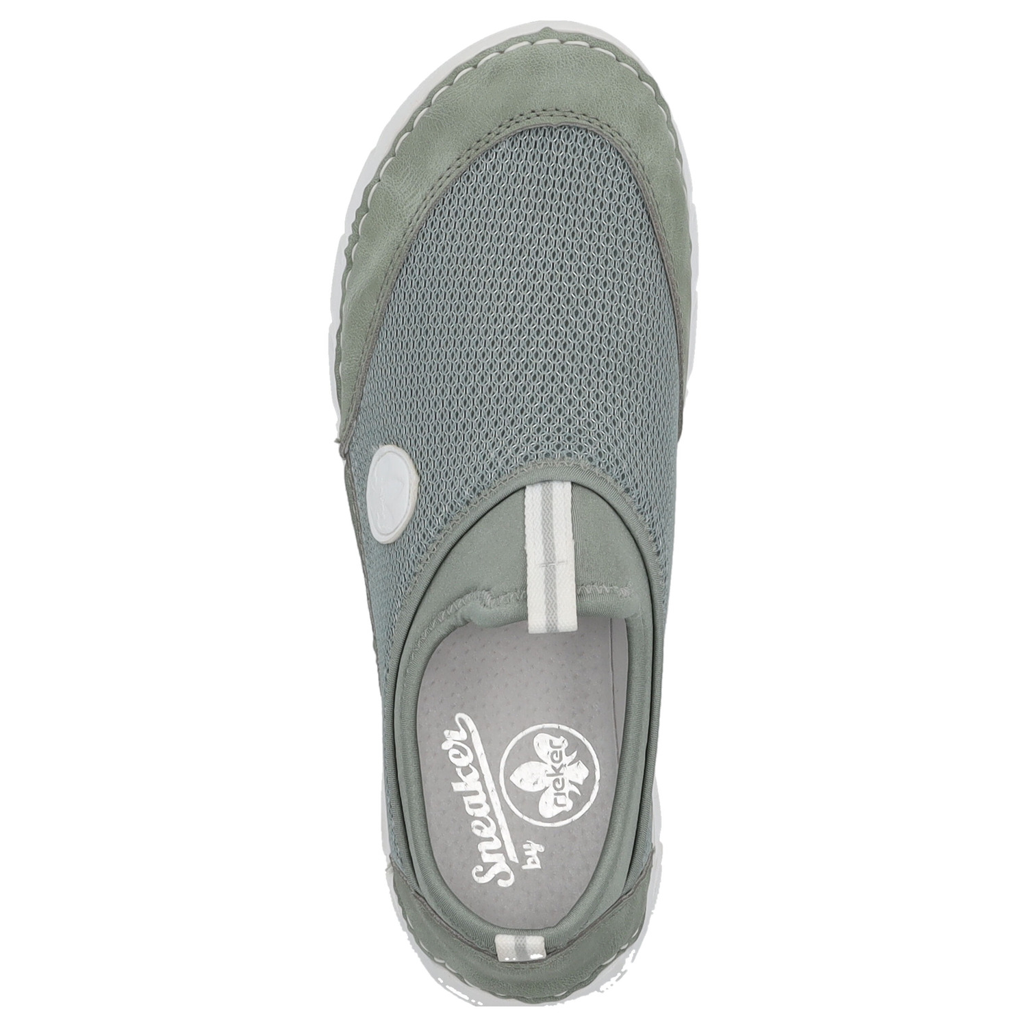Rieker 55058, Slip-On-Sneaker, Damen, mint/weiß/perlmint