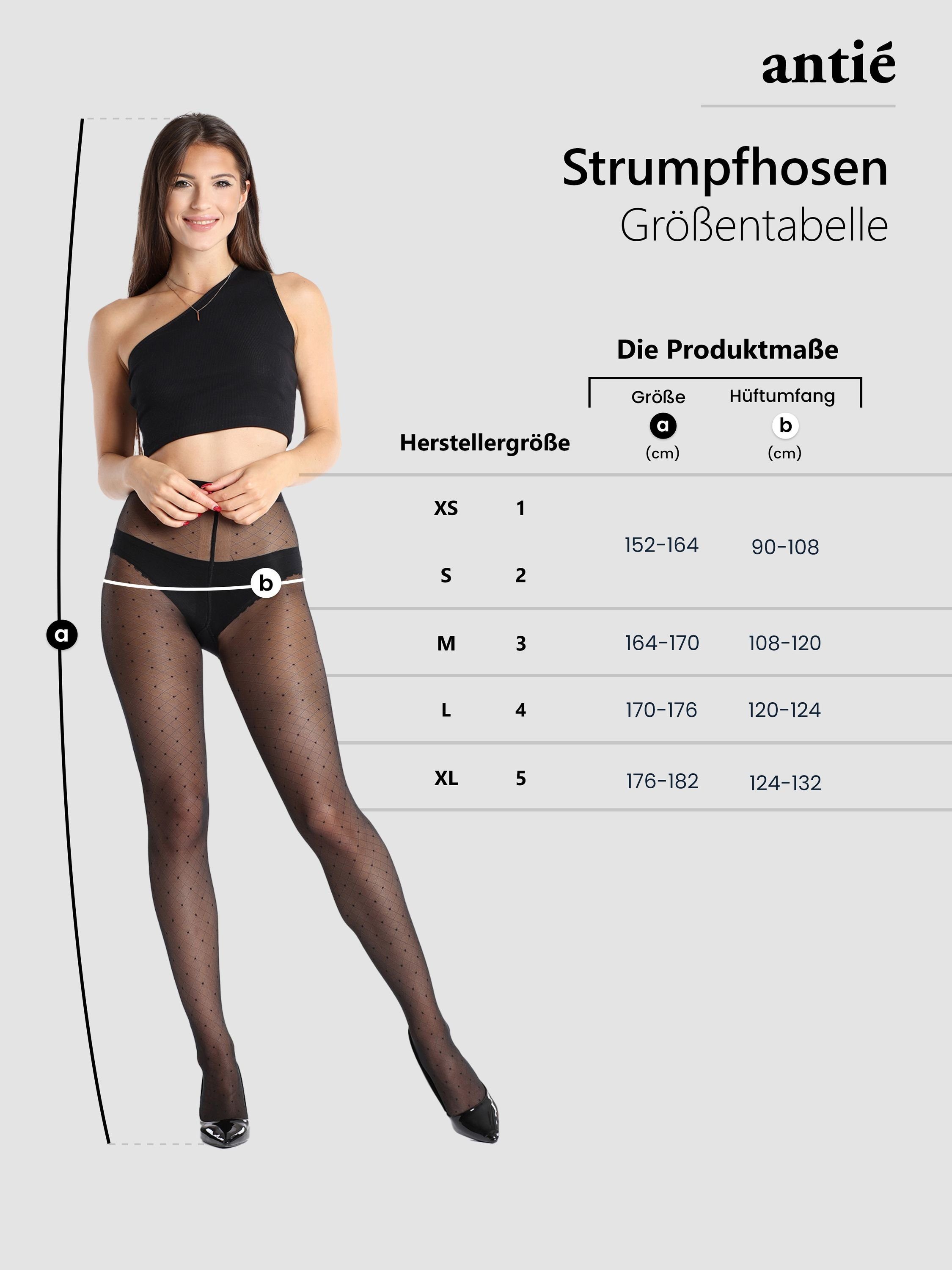Antie Strumpfhose Damen Mikrofaser Strumpfhose 40 DEN AN-121 40 DEN (1 St)