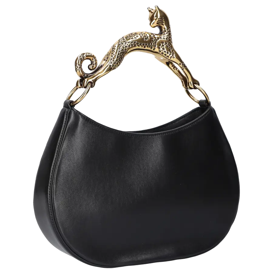 Lanvin - Handtasche HOBO-CAT Lammleder - schwarz