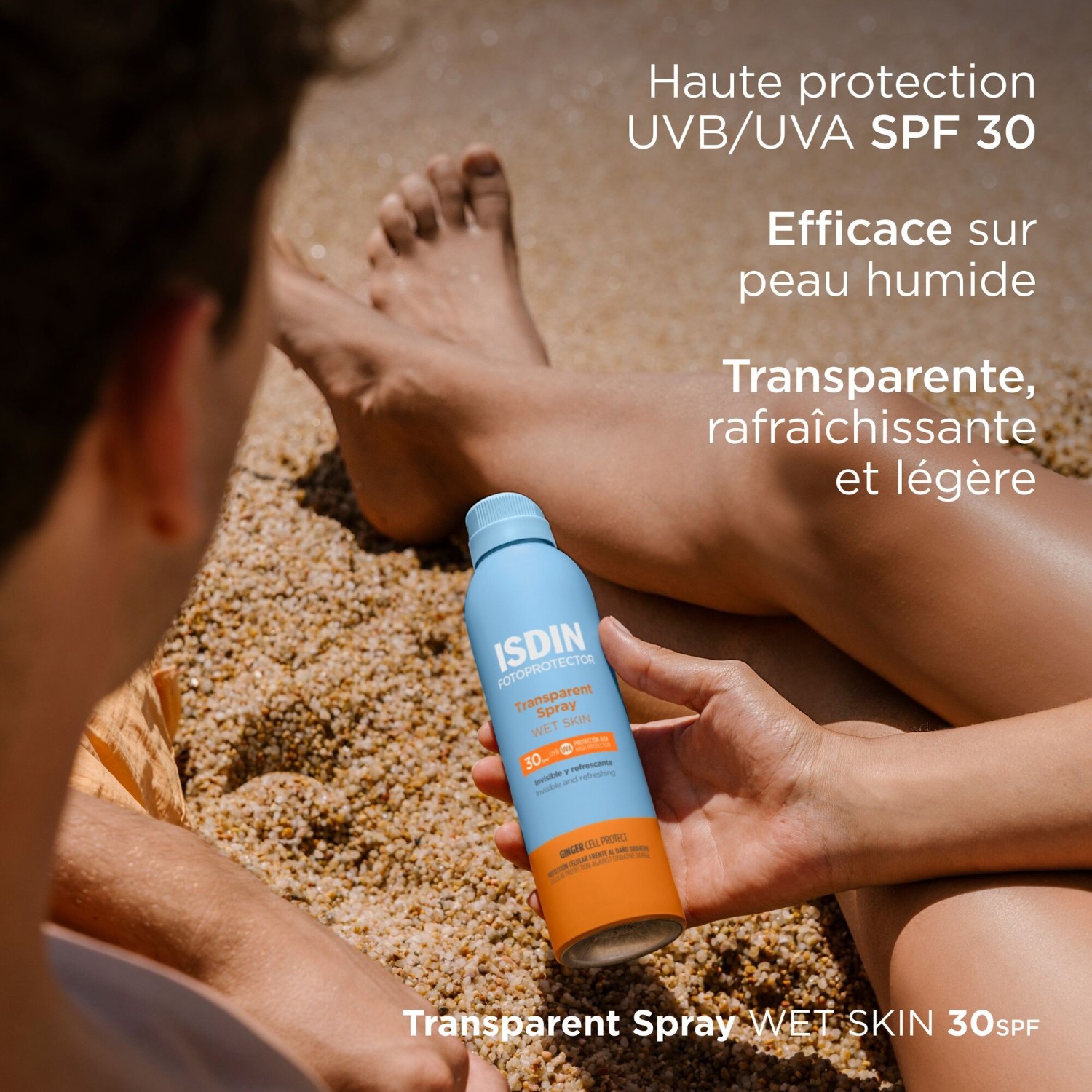 ISDIN Transparentny spray do mokrej skóry