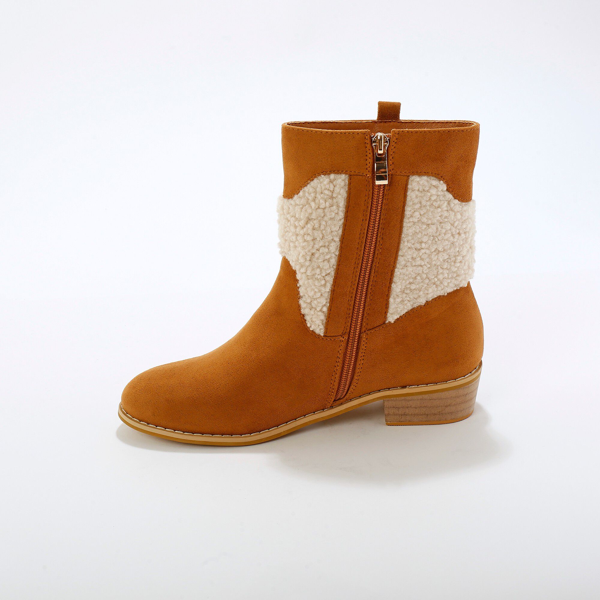 Boots style western avec sherpa