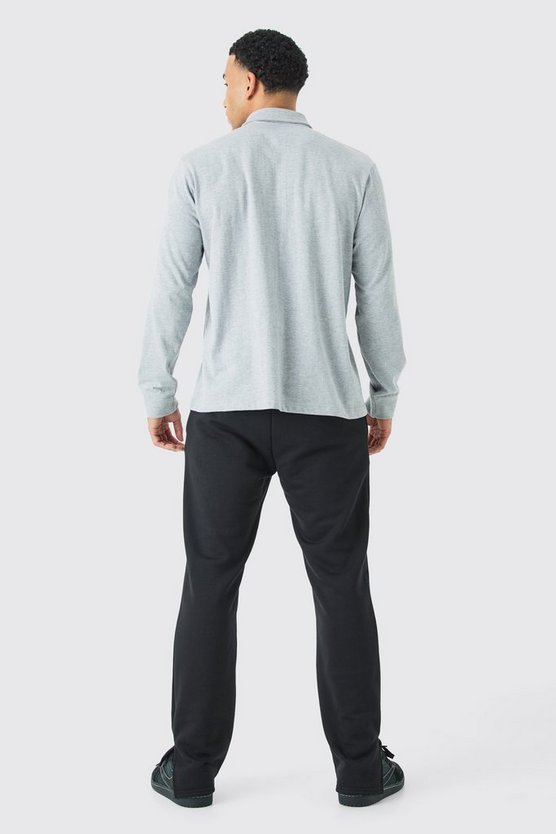 Rugby-Poloshirt mit Knopfleiste