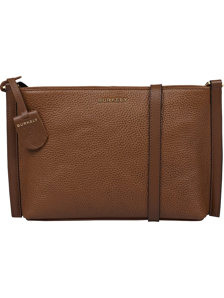 Burkely Leder-Umhängetasche in Hellbraun - (B)33 x (H)29 x (T)6 cm günstig kaufen onesize
