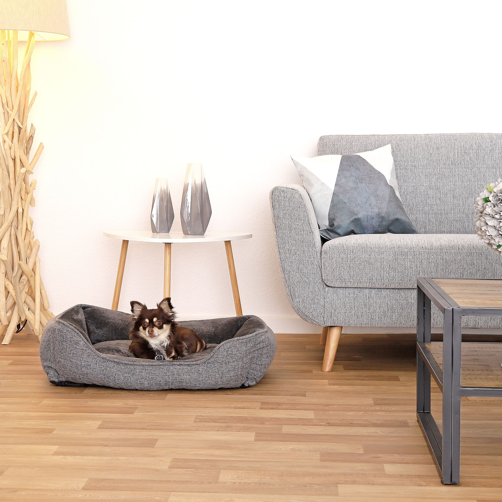 Lionto Hundebetten Lionto Hundebett meliert grau S