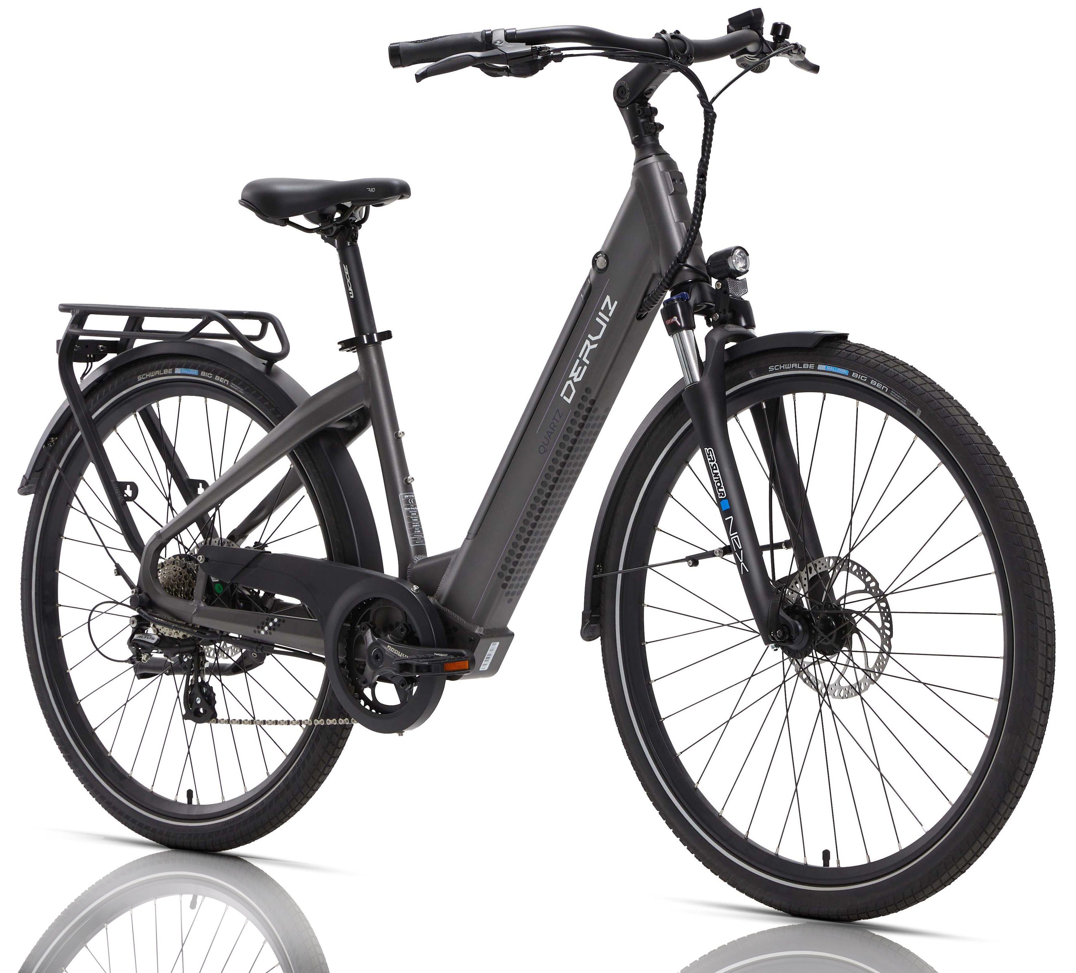 DERUIZ E-Bike Deruiz 28 Zoll Elektrofahrrad, 644 wh Trekking Maximal 120km, 8 Gang SHIMANO SHIMANO ALTUS 11-32T Schaltwerk, Kettenschaltung, Heckmotor, 644,00 Wh Batterie, 644Wh Batterien mit großer Kapazität