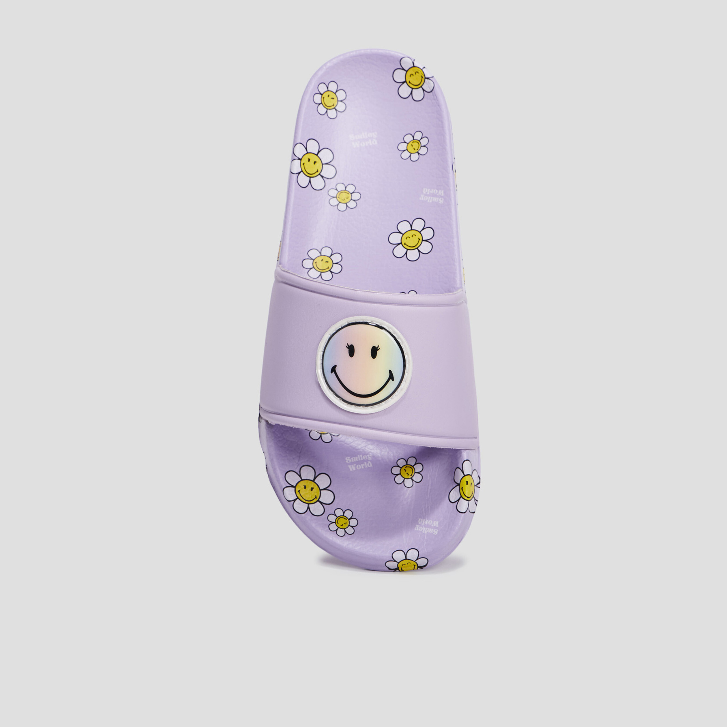 Claquettes Smiley parme fille | La Halle