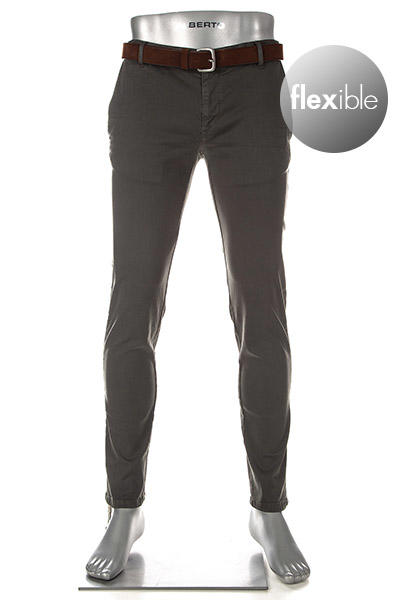 Alberto, Hose Rob, Slim Fit, Baumwolle T400®, militärgrün