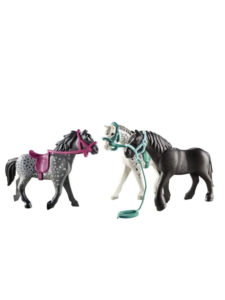 Playmobil 3 Pferde: Friese, Knabstrupper & Andalusier in Mehrfarbig ab 4 Jahre günstig kaufen onesize