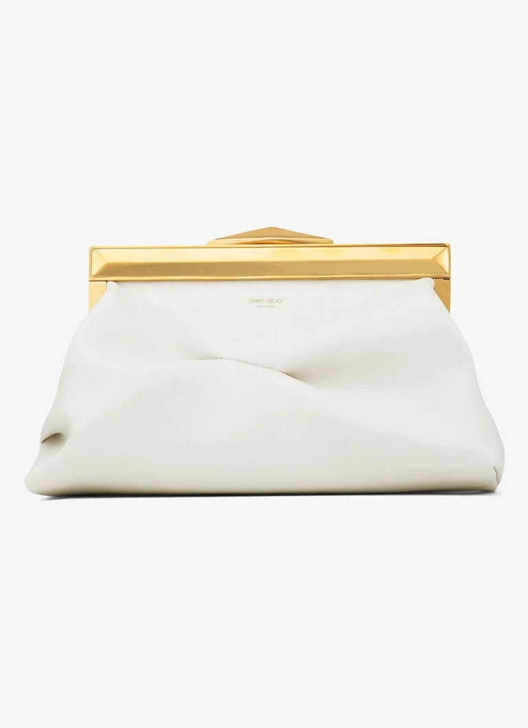 Torebka ze skóry cielęcej Jimmy Choo Diamond Frame/S