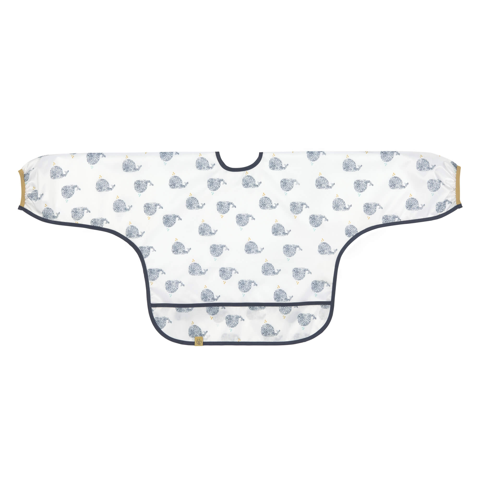 Ärmellätzchen - Bib Long Sleeve, Little Water Whale