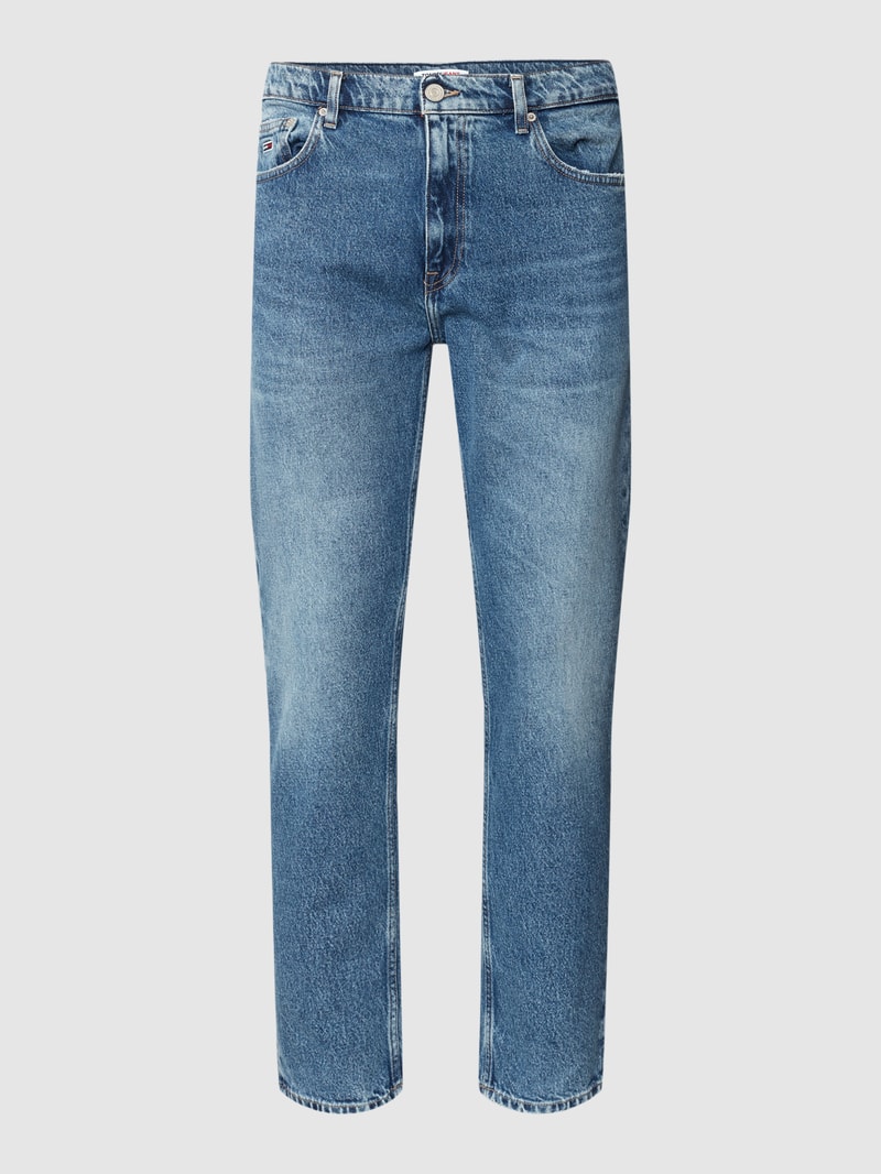 Jeans mit Label-Details in jeans