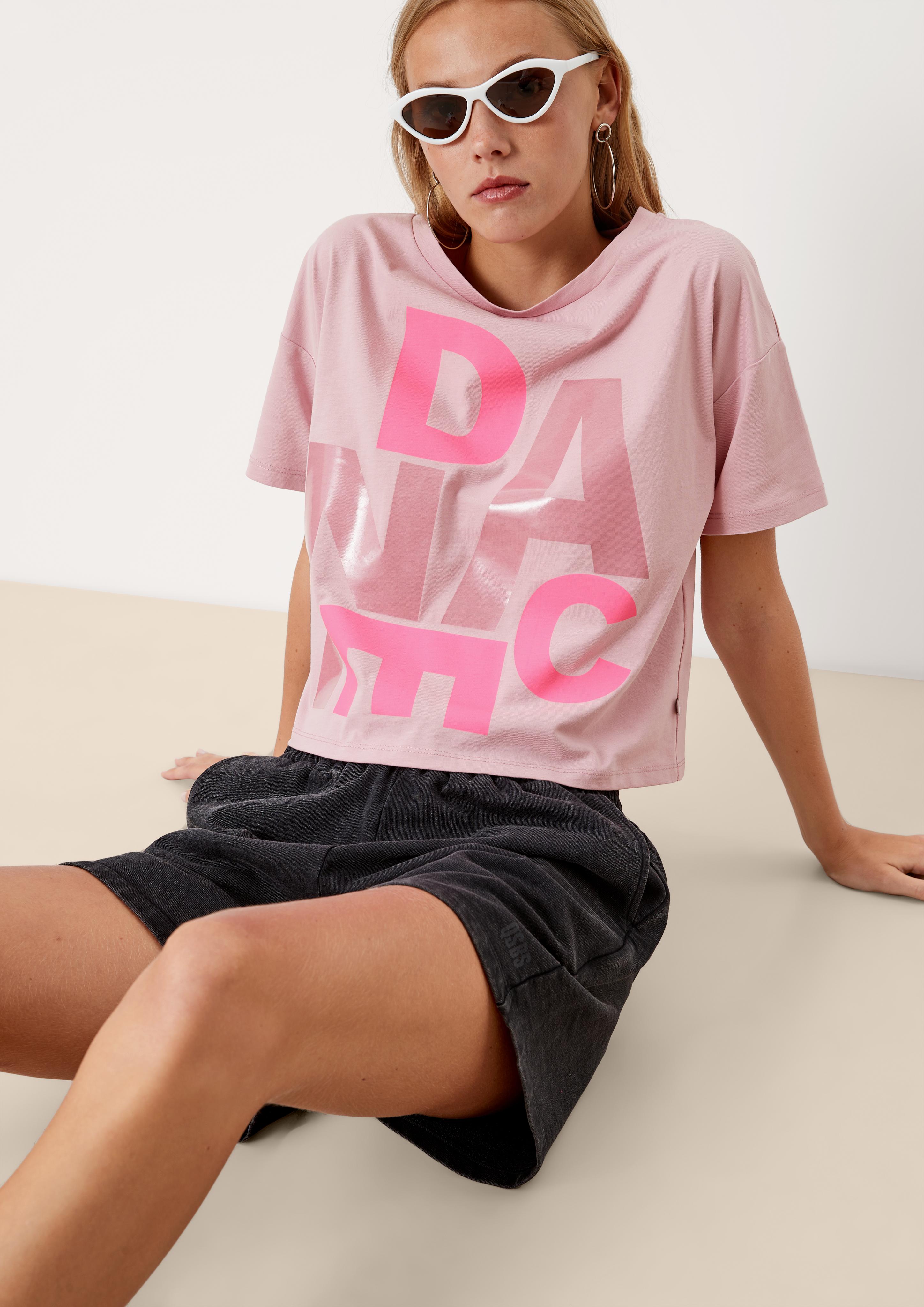 Cropped Shirt mit Print  2124657-43D0