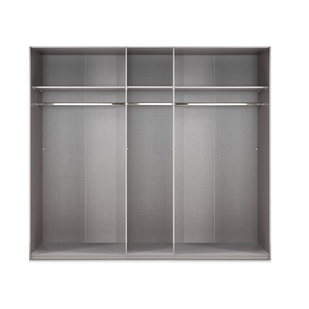 Lomadox Schlafzimmer-Set BRADFORD-43, (Spar-Set, 5-St), mit Bett 180x200 cm, Kleiderschrank 5-türig, weiß mit Eiche