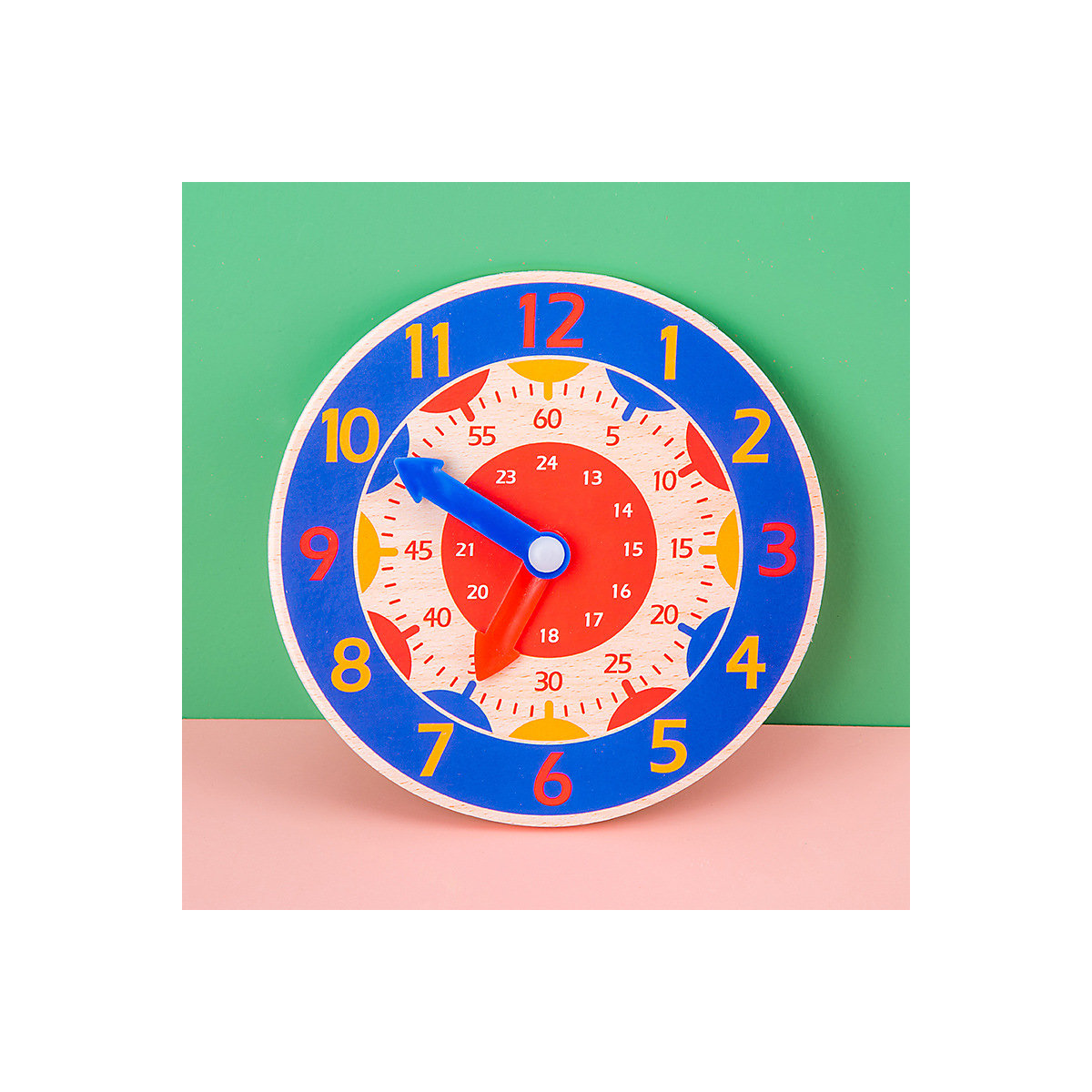 Zeit Erkenntnis Bunte Uhr Frühen Lernen Spielzeug Holz Kleine Uhr Puzzle Spielzeug für Kinder Kinder