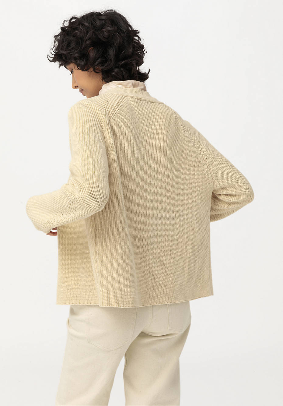 Strickjacke aus reiner Bio-Baumwolle