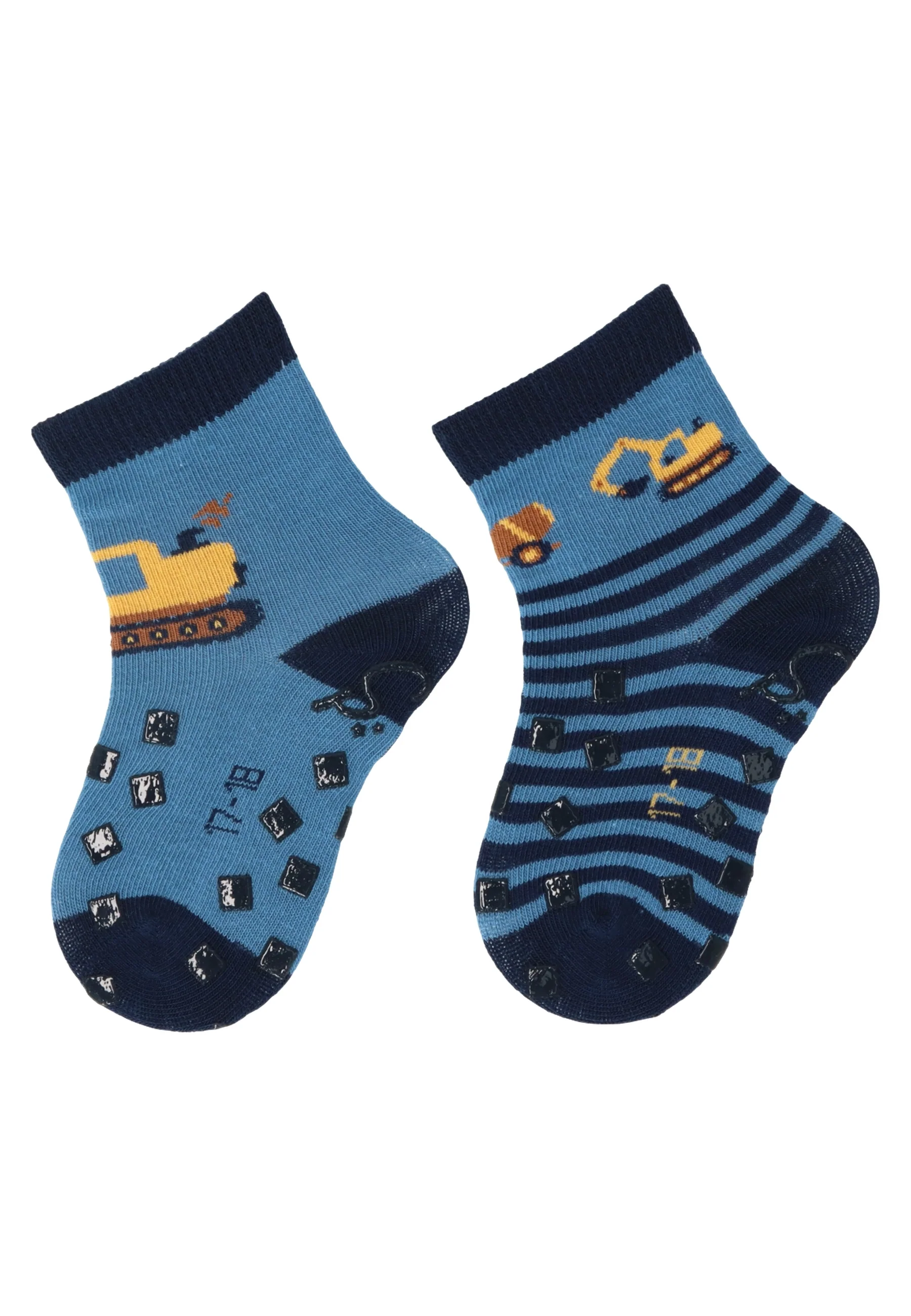 ABS Krabbelsocken im 2er Pack mit Motiv Bagger