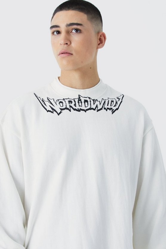 Oversize Sweatshirt mit Print