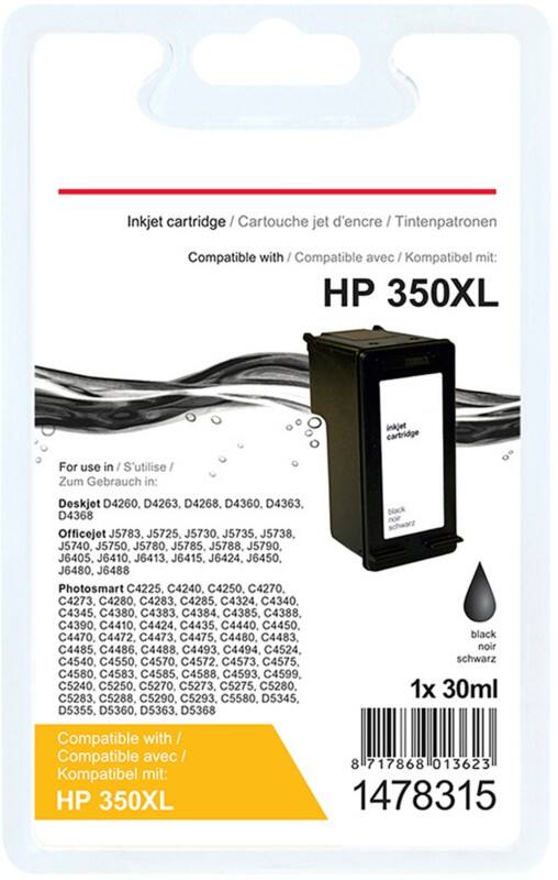 Viking 350XL Kompatibel HP Tintenpatrone CB336EE Schwarz
