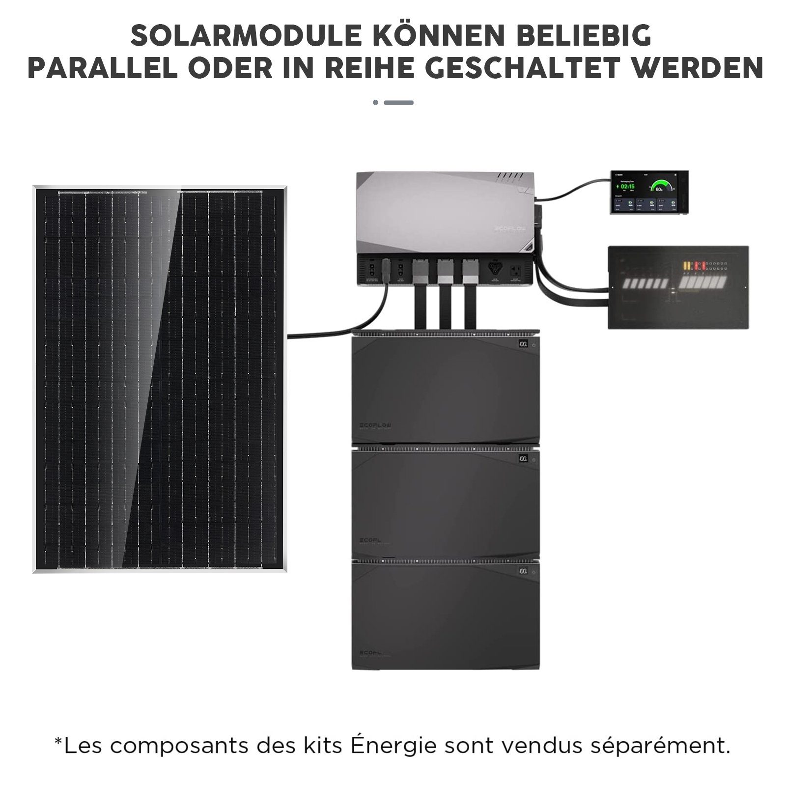 oyajia Solaranlage 60 Watt 18V Solar Set 10A Laderegler Montagewinkel Solaranlage Kit, inkl. 2x 30W Solaranlage Balkonkraftwerk Aluminiumrahmen Photovoltaik