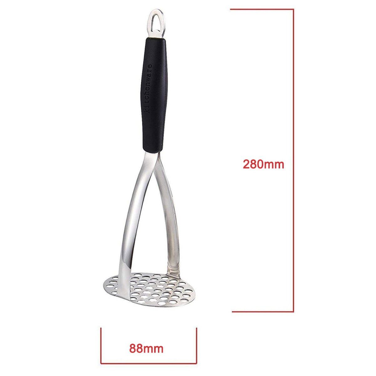 Rwoythk Kartoffelpresse Kartoffelstampfer, professioneller, Edelstahl, Koch- und Küchenhelfer.