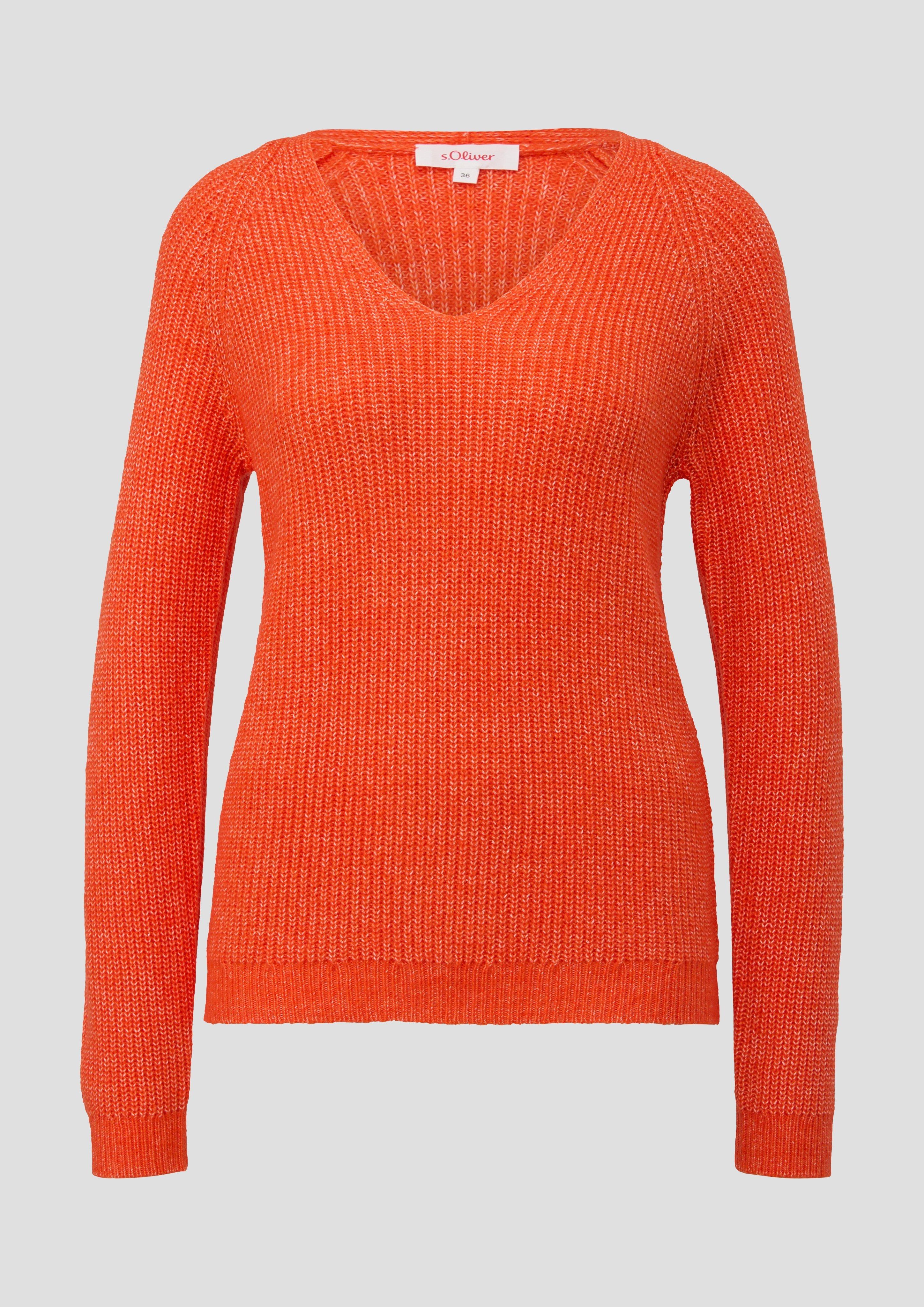 Strickpullover mit Rippstruktur  2137765-25W0