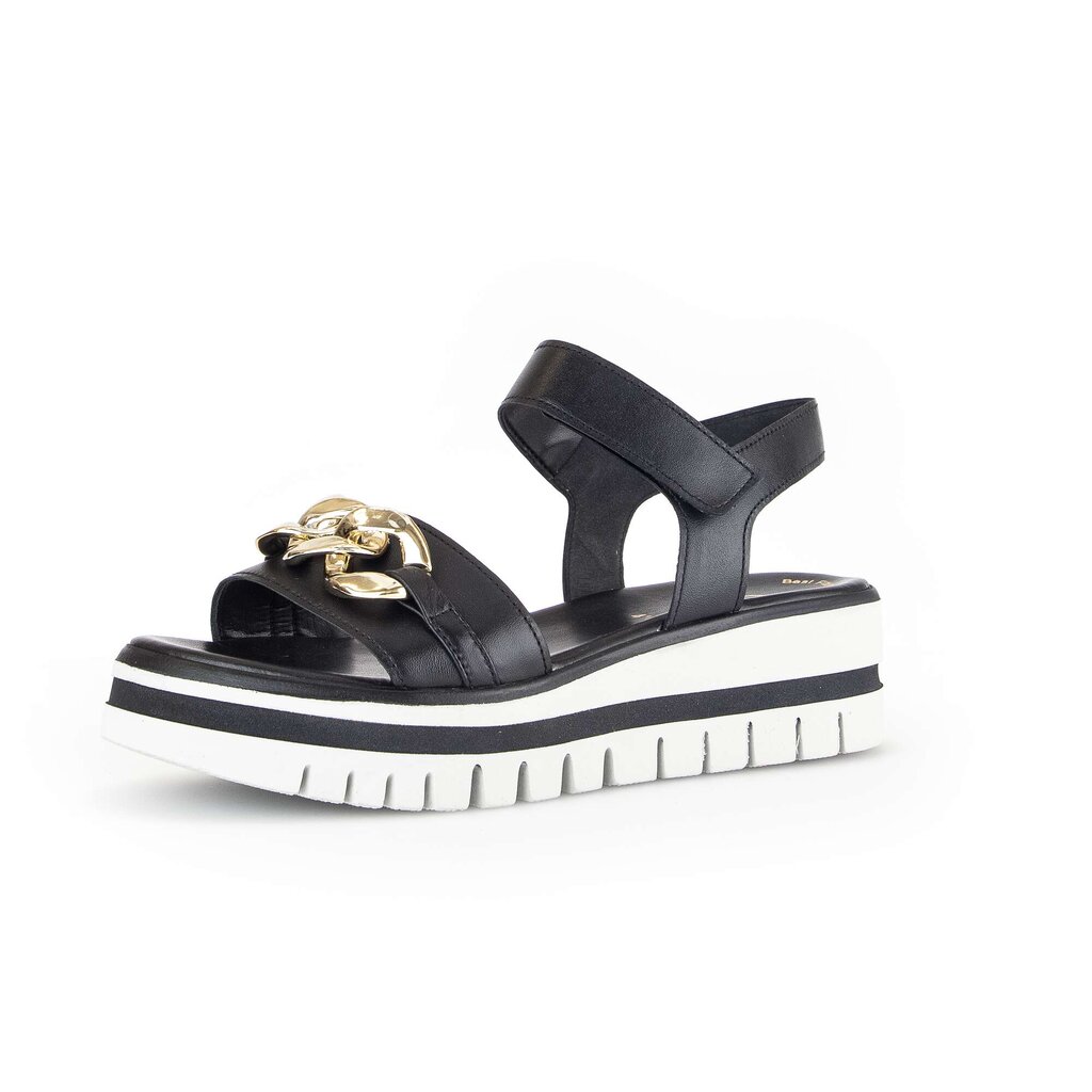 Gabor fashion Plateau Sandale schwarz