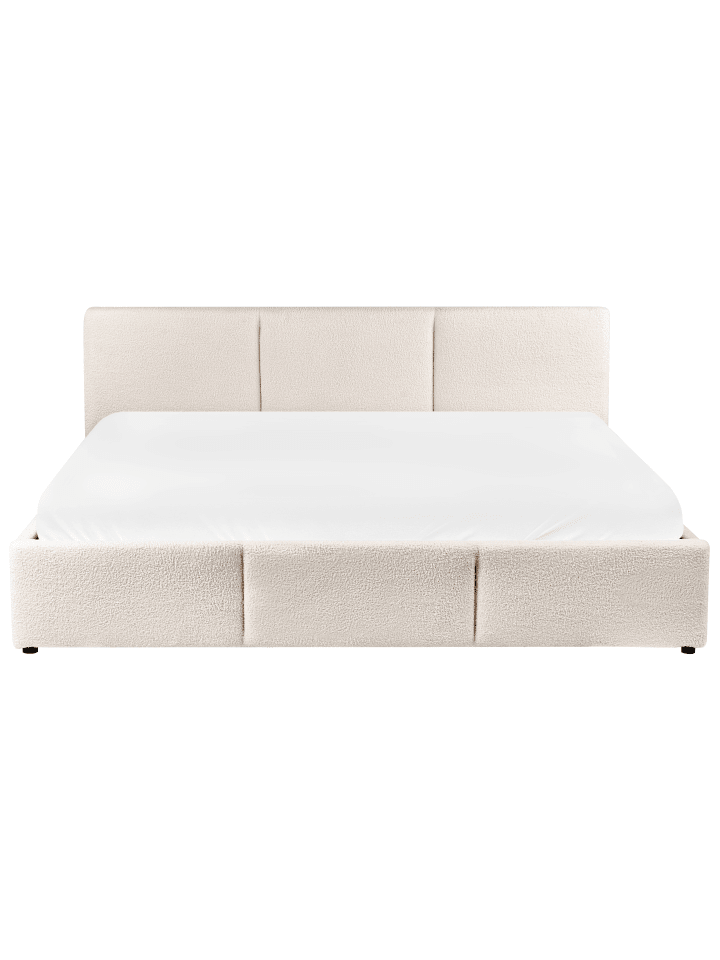 Beliani Doppelbett BOUSSE in Weiß - (W) 191 x (H) 79 x (L) 219 cm günstig kaufen onesize
