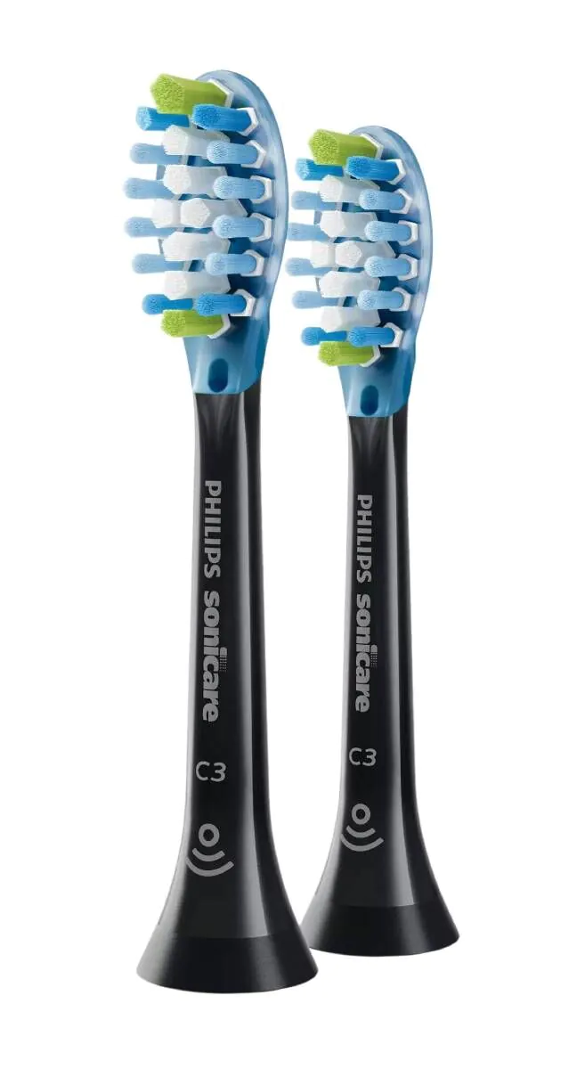 Philips Sonicare C3 Premium Plaque Defense HX9042/33 Μαύρες Κεφαλές, 2 τεμ.
