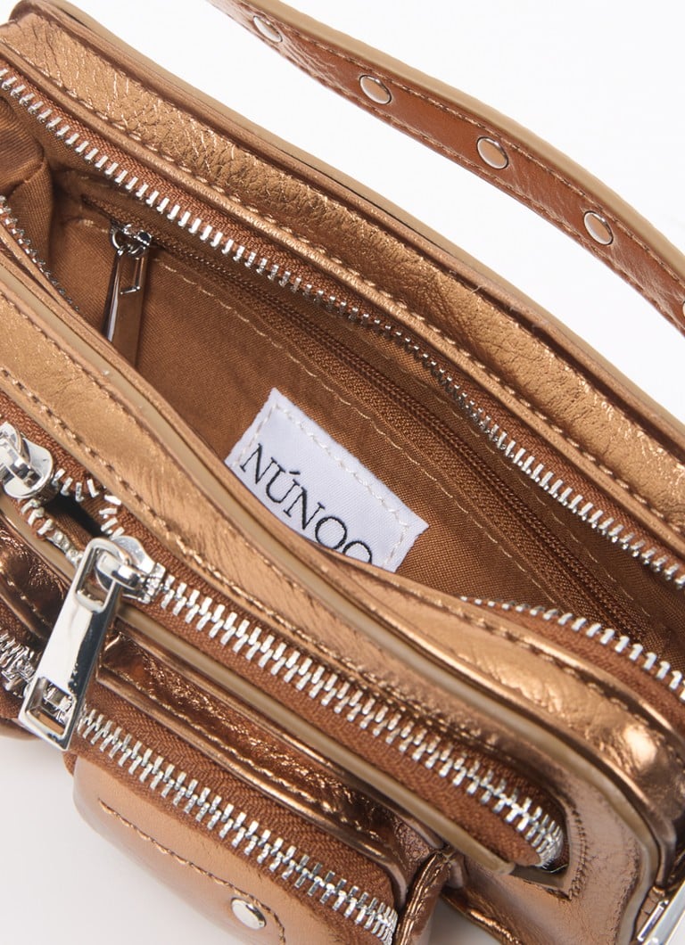 Núnoo Helena Small crossbody bag with metallic finish